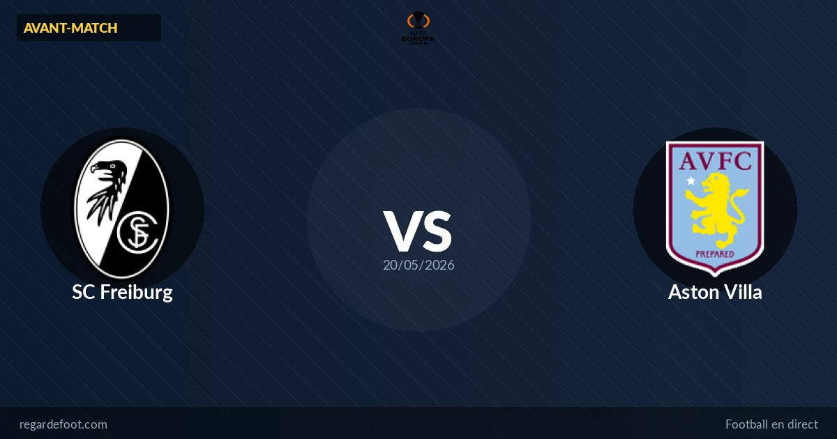 SC Freiburg vs Aston Villa (UEFA Europa League) : analyse et diffusion (19:00)