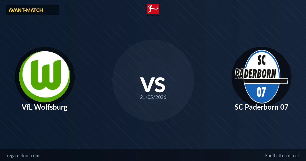 VfL Wolfsburg - SC Paderborn 07 : les compos et notre analyse (Bundesliga, 18:30)